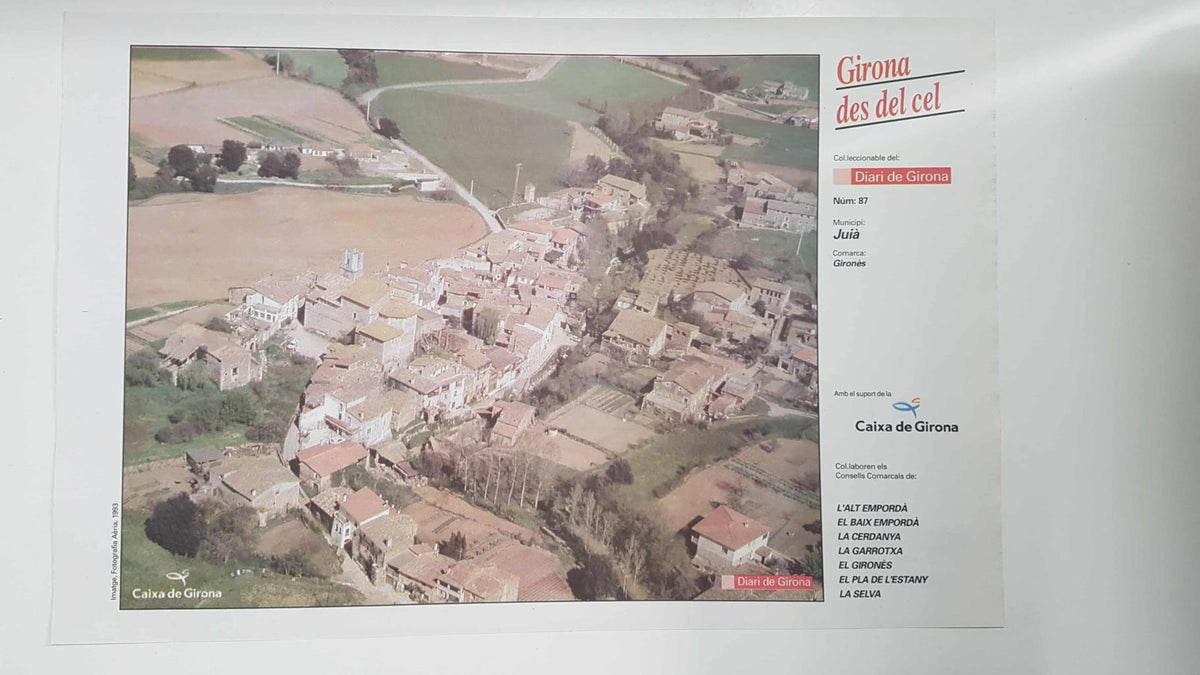 Lamina num 87 Girona des del cel: Municipi Juià (Comarca Gironès - Girona)