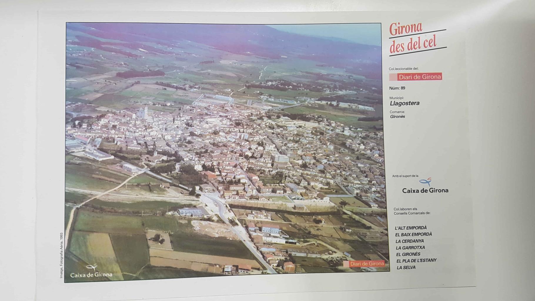 Lamina num 89 Girona des del cel: Municipi Llagostera (Comarca Gironès - Girona)