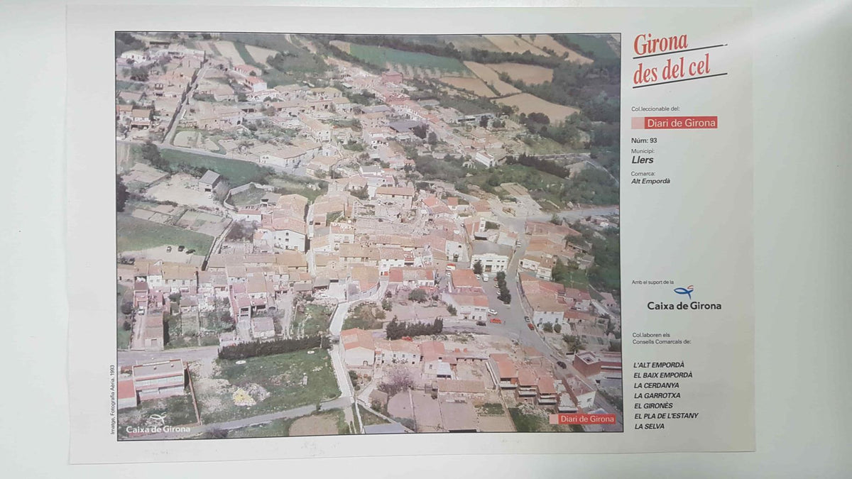 Lamina num 93 Girona des del cel: Municipi Llers (Comarca Alt Empordà - Girona)