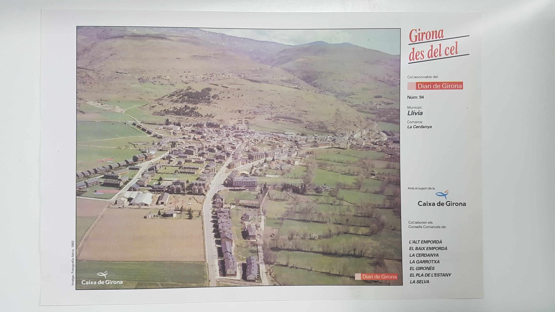 Lamina num 94 Girona des del cel: Municipi Llívia (Comarca La Cerdenya - Girona)