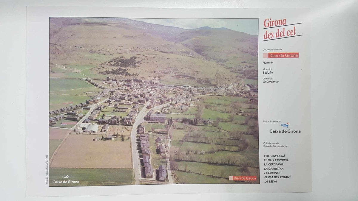 Lamina num 94 Girona des del cel: Municipi Llívia (Comarca La Cerdenya - Girona)