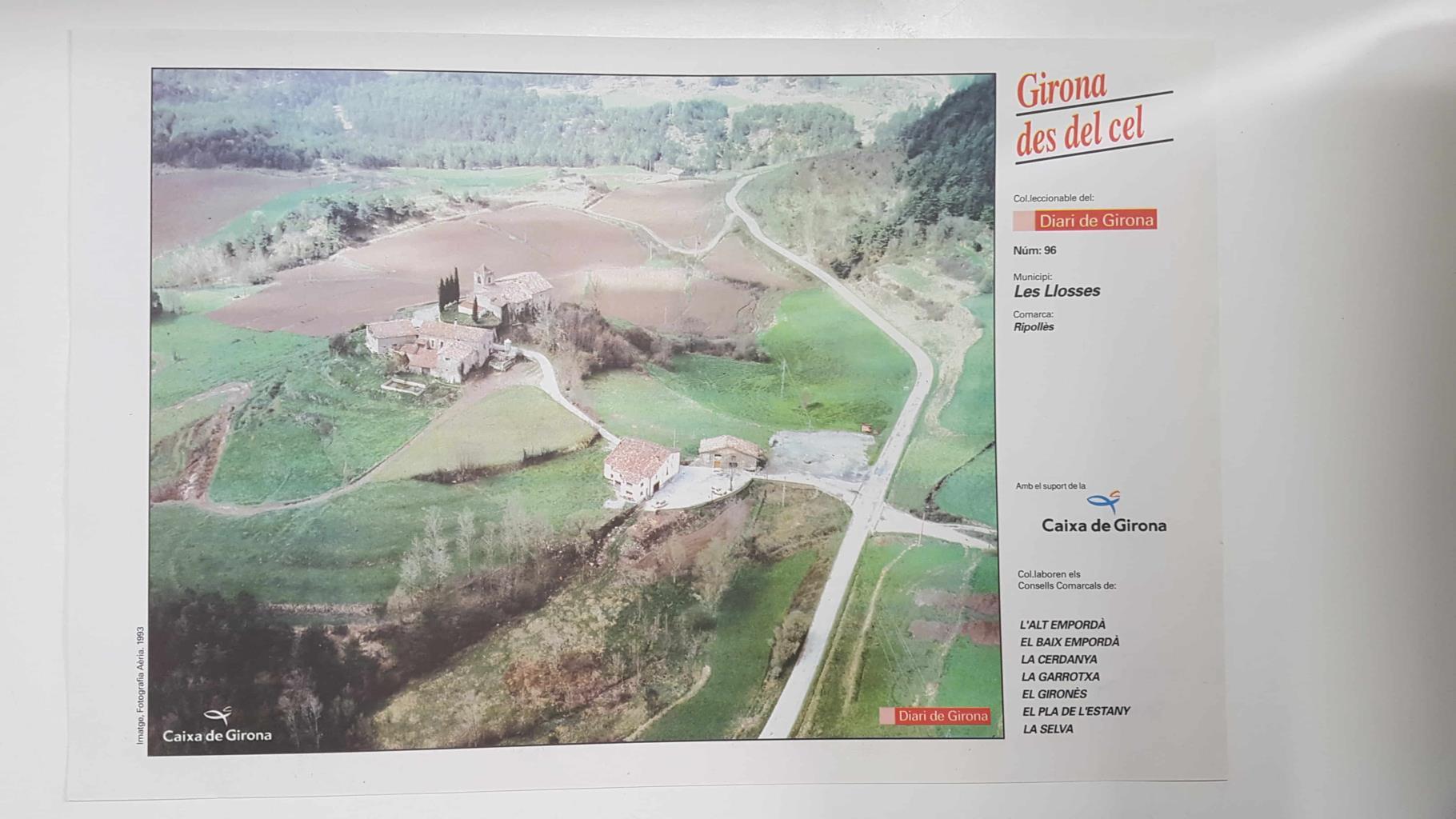 Lamina num 96 Girona des del cel: Municipi Les Llosses (Comarca Ripollès - Girona)