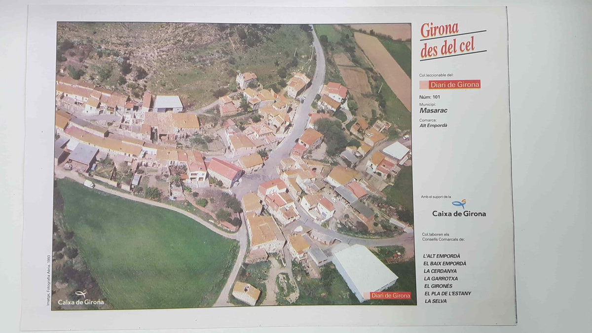 Lamina num 101 Girona des del cel: Municipi Masarac (Comarca Alt Empordà - Girona)