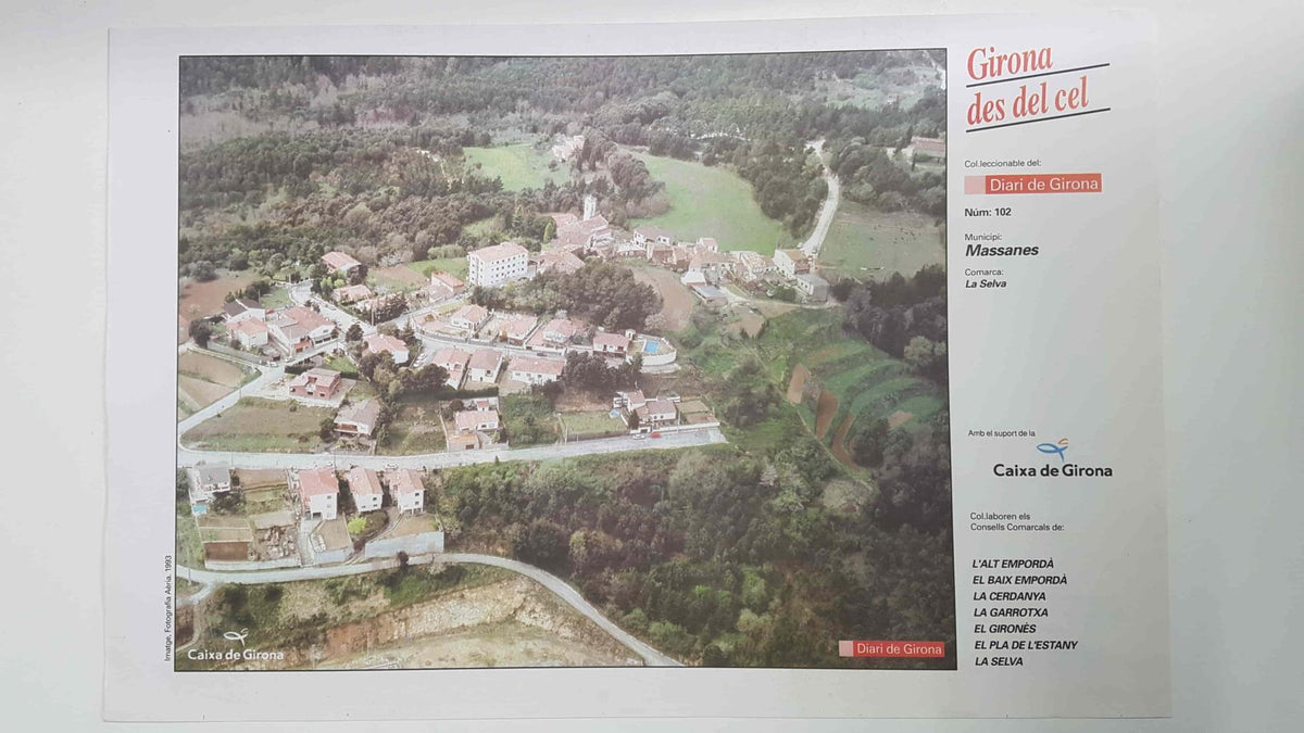 Lamina num 102 Girona des del cel: Municipi Massanes (Comarca La Selva - Girona)