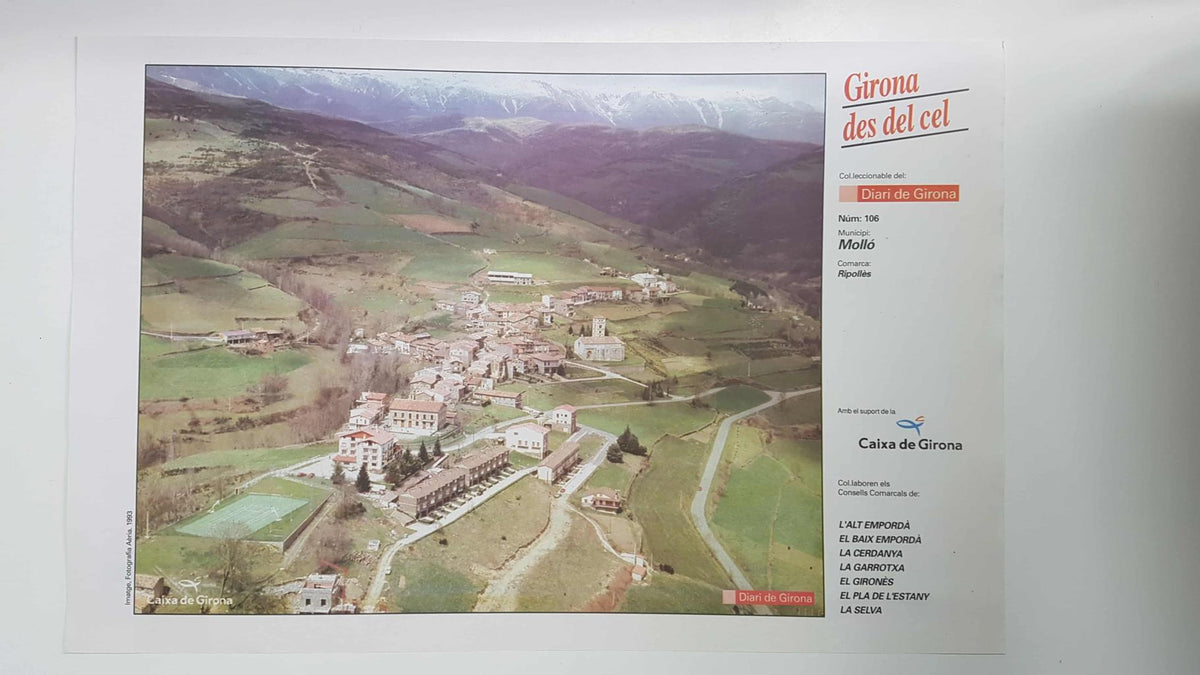 Lamina num 106 Girona des del cel: Municipi Molló (Comarca Ripollès - Girona)