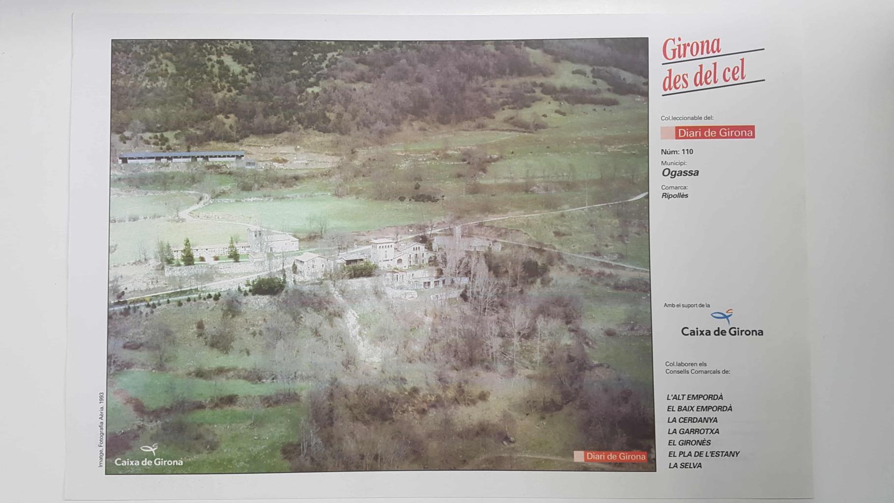 Lamina num 110 Girona des del cel: Municipi Ogassa (Ripollès - Girona)