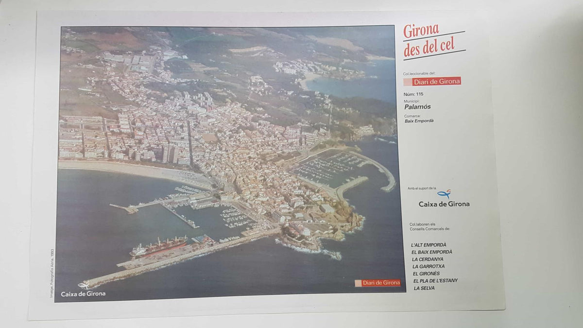 Lamina num 115 Girona des del cel: Municipi Palamós (Comarca Baix Empordà - Girona)