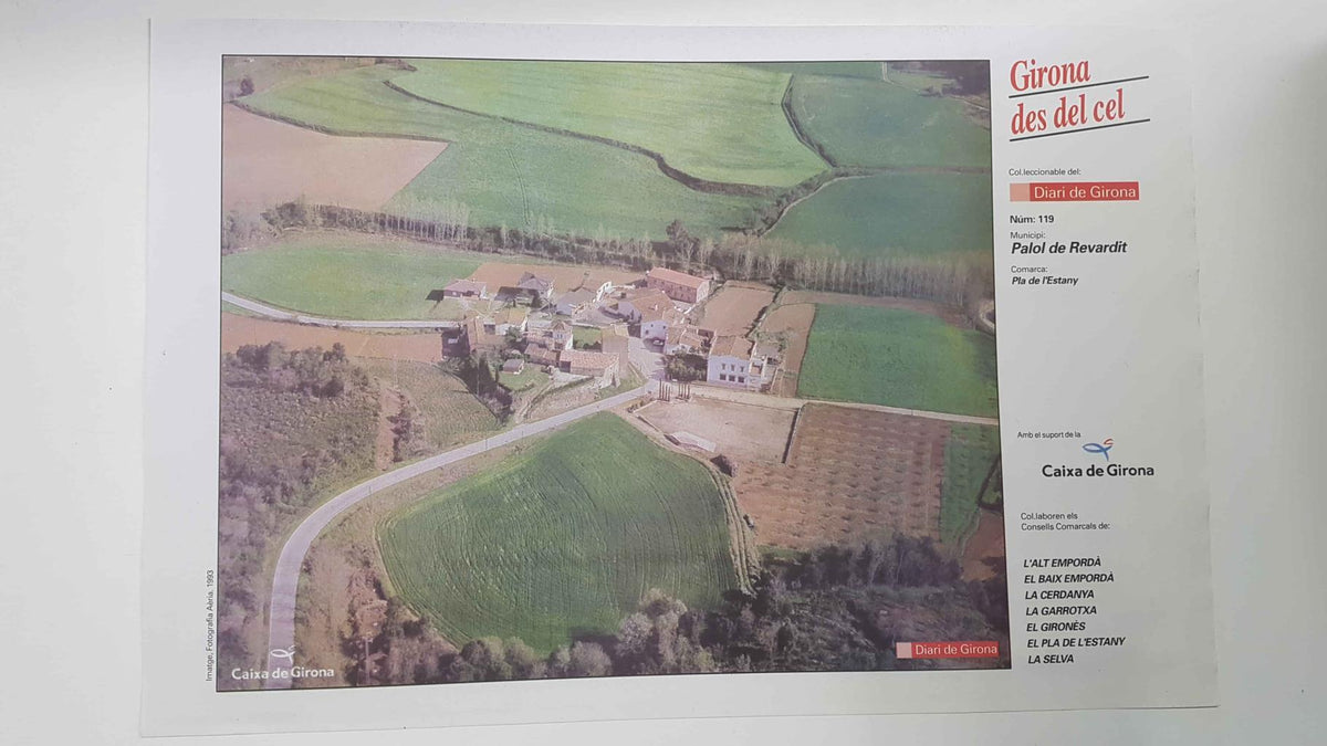 Lamina num 119 Girona des del cel: Municipi Palol de Revardit (Comarca Pla de l'Estany - Girona)