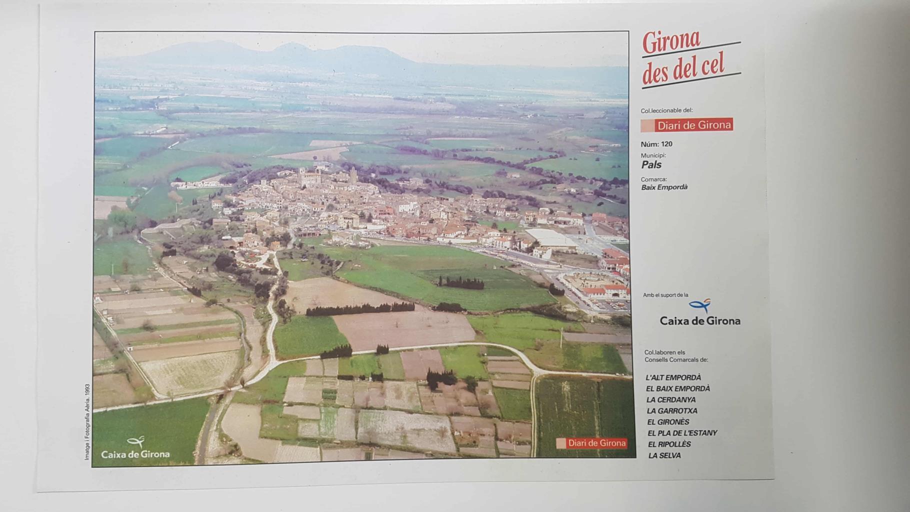Lamina num 120 Girona des del cel: Municipi Pals (Comarca Baix Emporda - Girona)