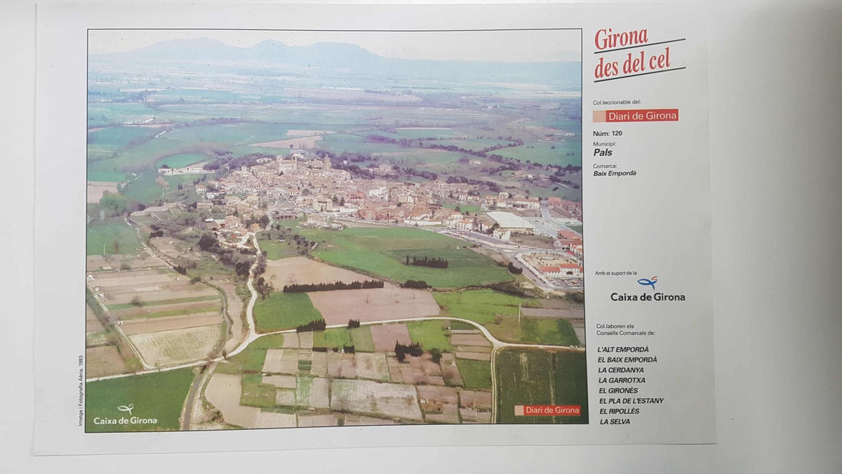 Lamina num 120 Girona des del cel: Municipi Pals (Comarca Baix Emporda - Girona)
