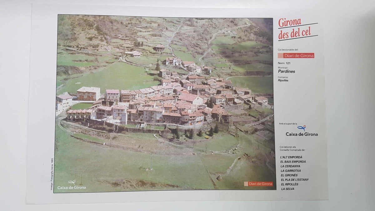 Lamina num 121 Girona des del cel: Municipi Padines (Comarca Ripollès - Girona)
