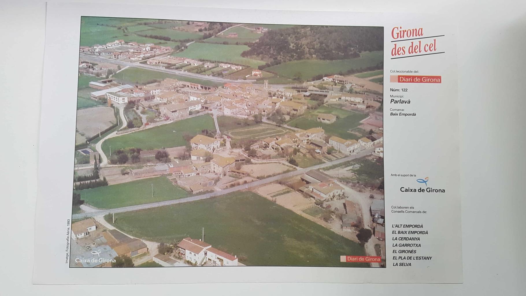 Lamina num 122 Girona des del cel: Municipi Parlavà (Comarca Baix Empordà - Girona)