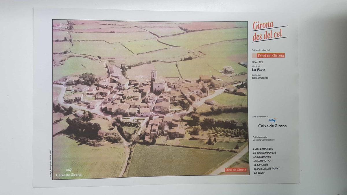 Lamina num 125 Girona des del cel: Municipi La Pera (Comarca Baix Empordà - Girona)