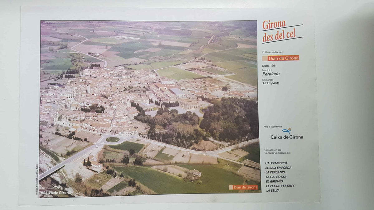 Lamina num 126 Girona des del cel: Municipi La Peralada (Comarca Alt Empordà - Girona)
