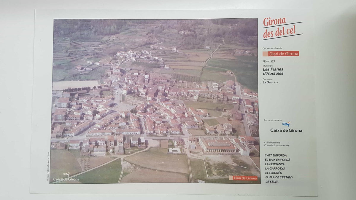 Lamina num 127 Girona des del cel: Municipi Les Planes d'Hostoles (Comarca La Garrotxa - Girona)
