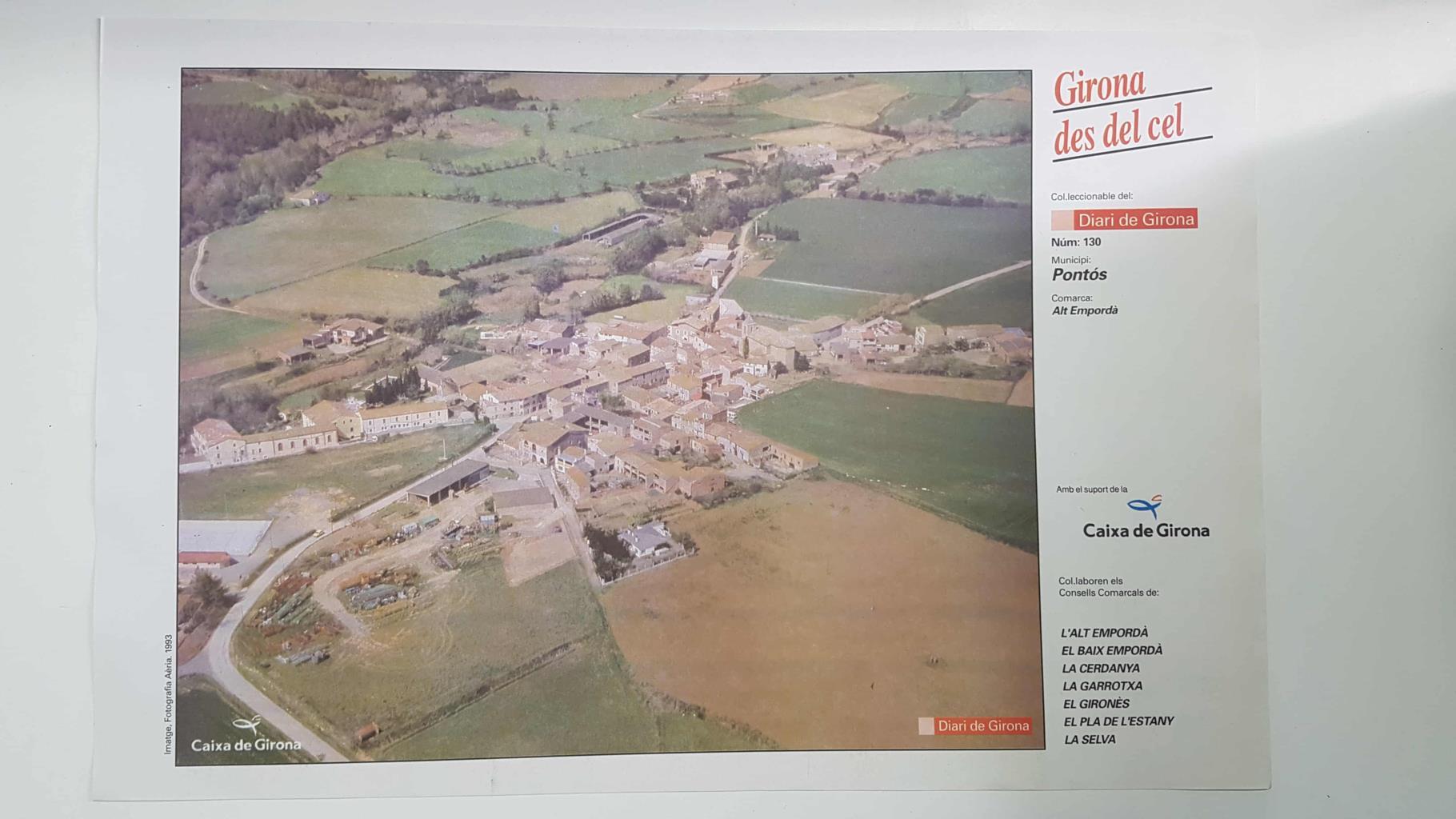 Lamina num 130 Girona des del cel: Municipi Pontóns (Comarca Alt Empordà - Girona)