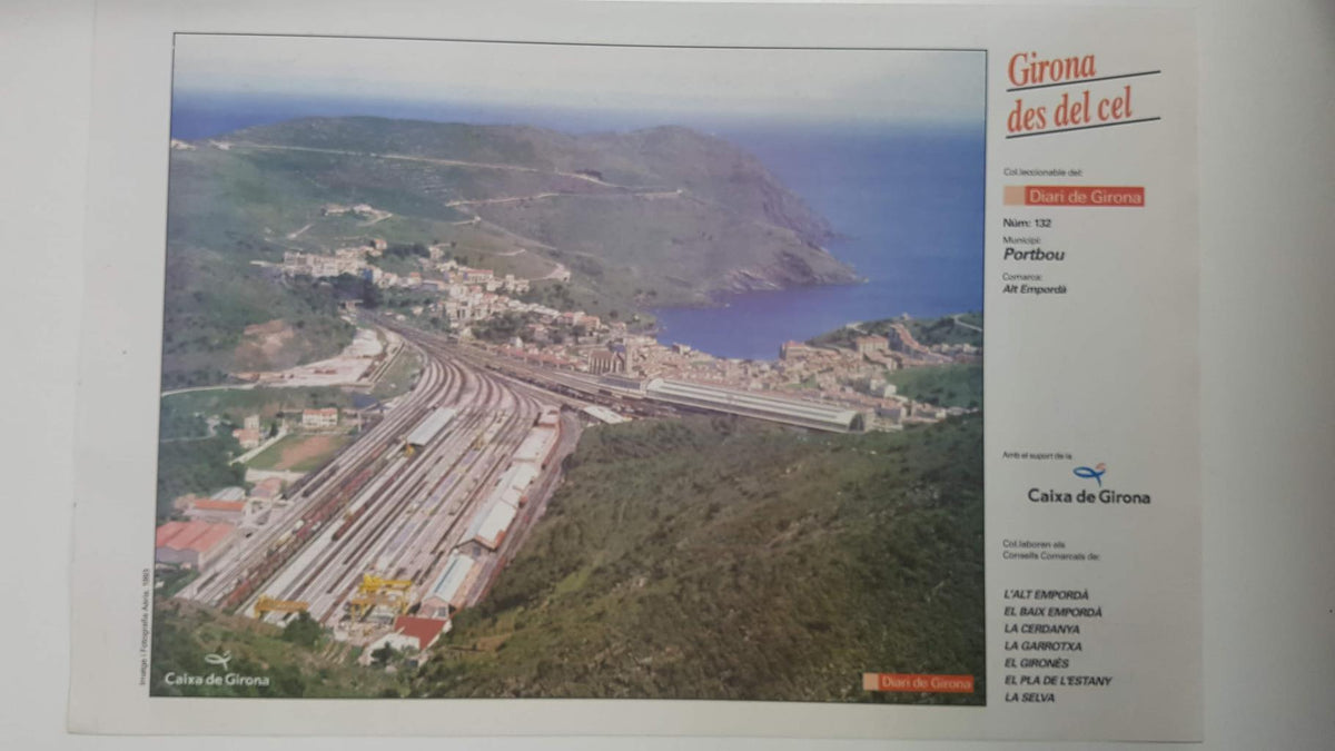 Lamina num 132 Girona des del cel: Municipi Portbou (Comarca Alt Empordà - Girona)