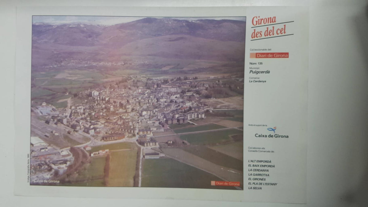 Lamina num 135 Girona des del cel: Municipi Puigcerdà (Comarca La Cerdenya - Girona)