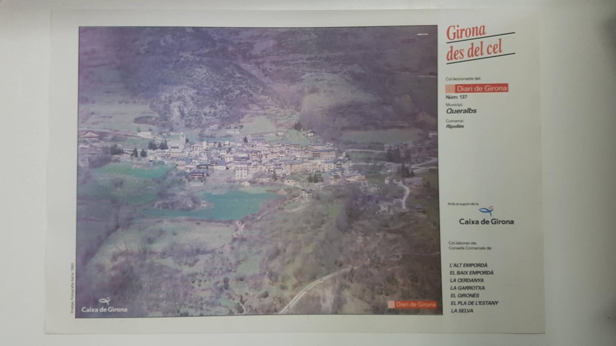 Lamina num 137 Girona des del cel: Municipi Queralbs (Comarca Ripollès - Girona)