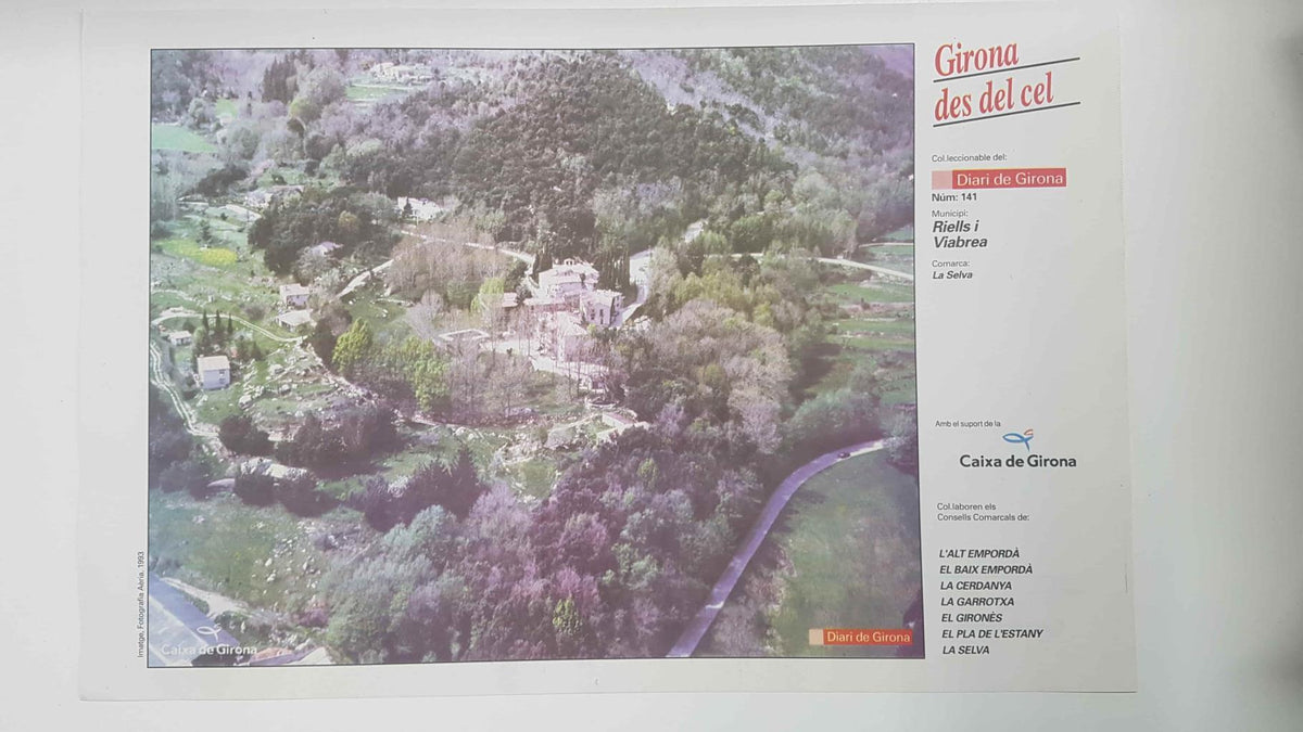 Lamina num 141 Girona des del cel: Municipi Riells i Viabrea (Comarca La Selva - Girona)