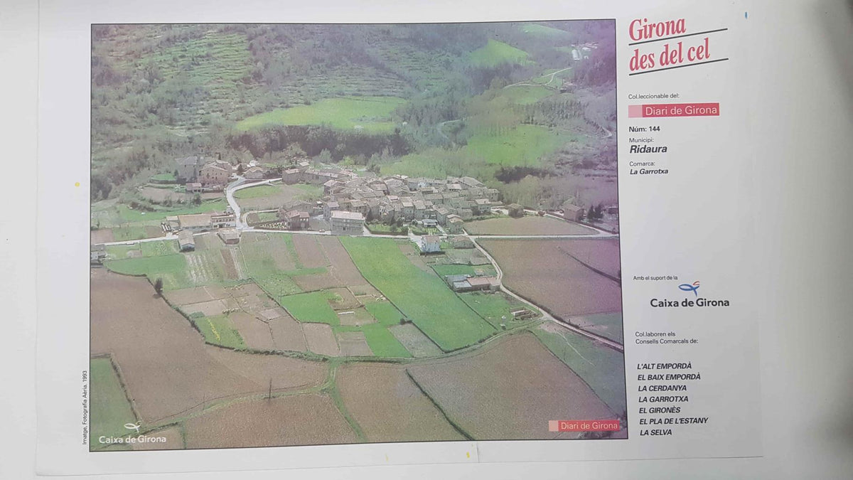 Lamina num 144 Girona des del cel: Municipi Ridaura (Comarca La Garrotxa - Girona)