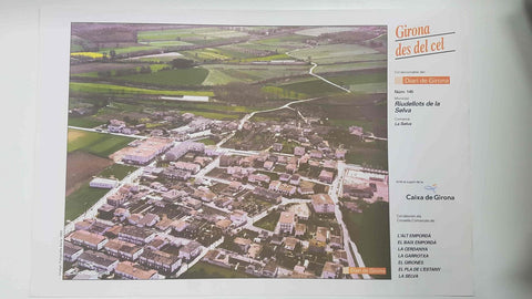 Lamina num 145 Girona des del cel: Municipi Riudellots de la Selva (Comarca La Selva - Girona)