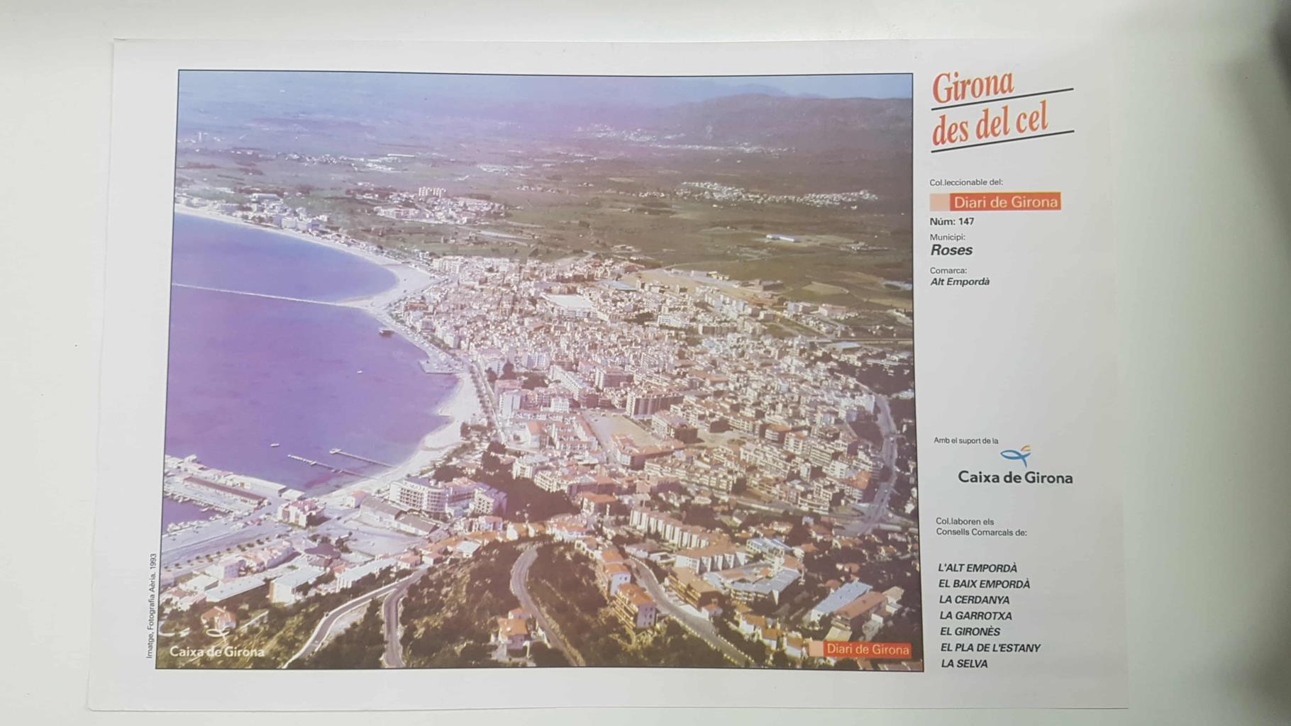 Lamina num 147 Girona des del cel: Municipi Roses (Comarca Alt Empordà - Girona)