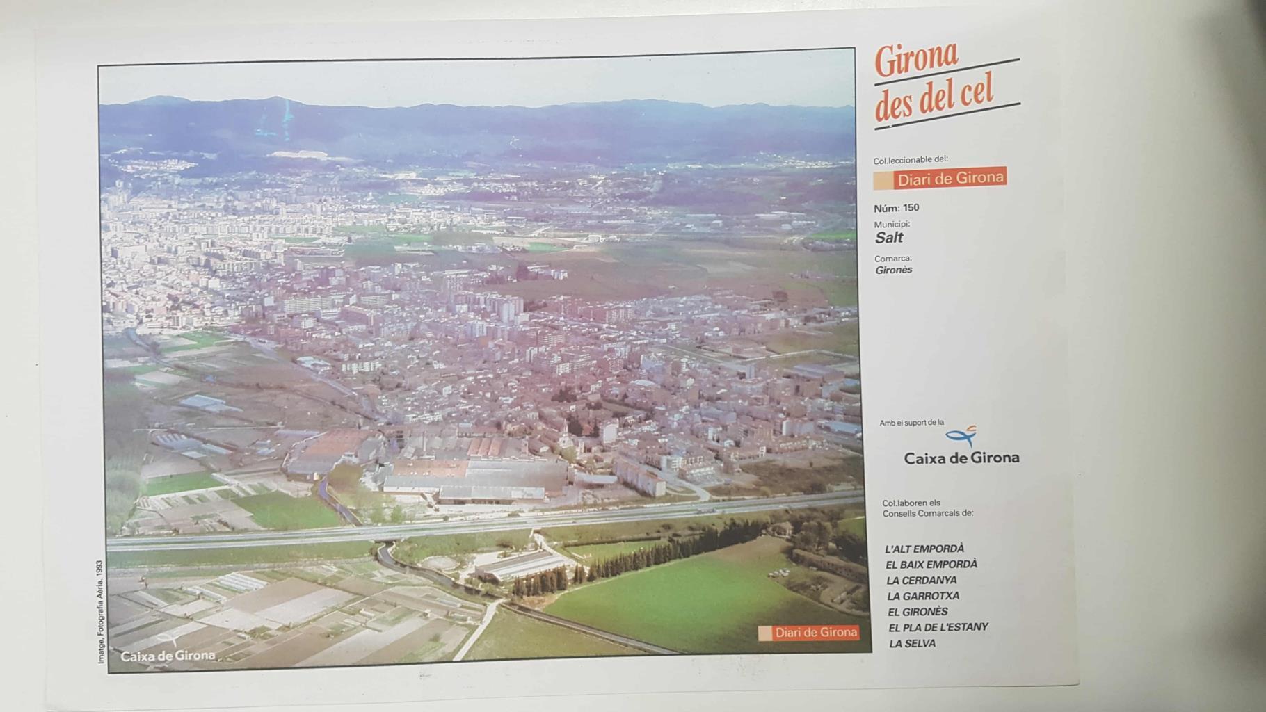 Lamina num 150 Girona des del cel: Municipi Salt (Comarca Gironès - Girona)