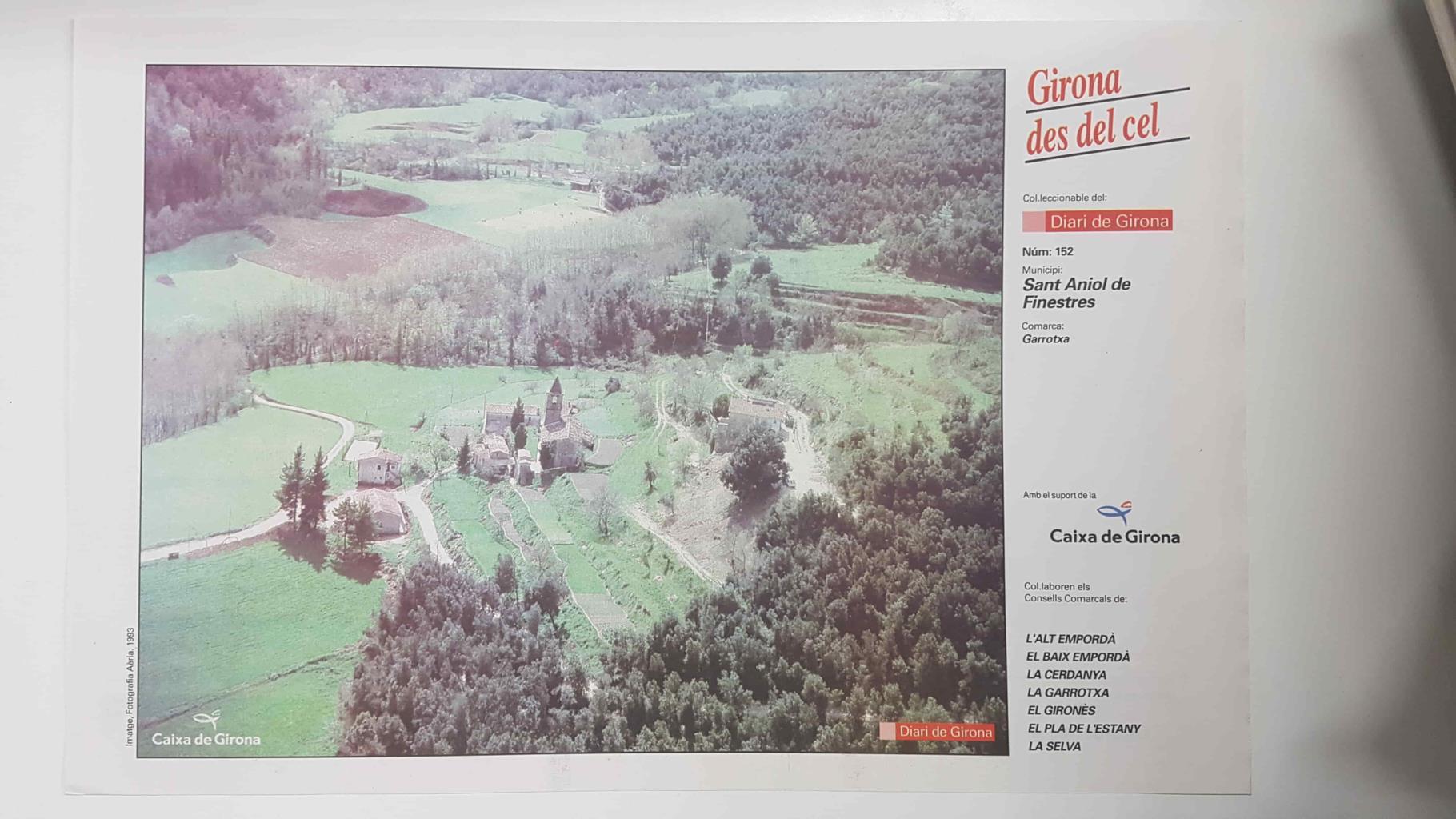 Lamina num 152 Girona des del cel: Sant Aniol de Finestres (Comarca Garrotxa - Girona)