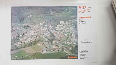 Lamina num 156 Girona des del cel: Sant Feliu de Pallerols (Comarca Garrotxa - Girona)