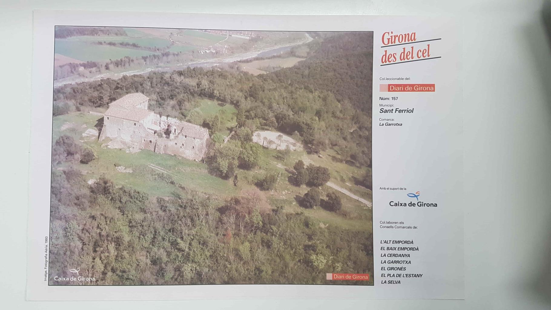 Lamina num 157 Girona des del cel: Sant Ferriol (Comarca La Garrotxa - Girona)