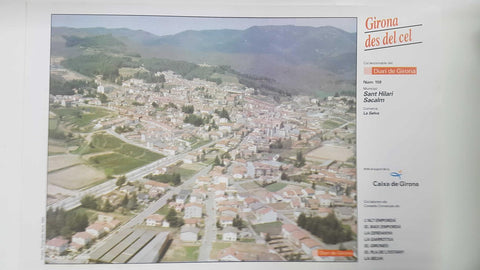 Lamina num 159 Girona des del cel: Sant Hilari Sacalm (Comarca La Selva - Girona)