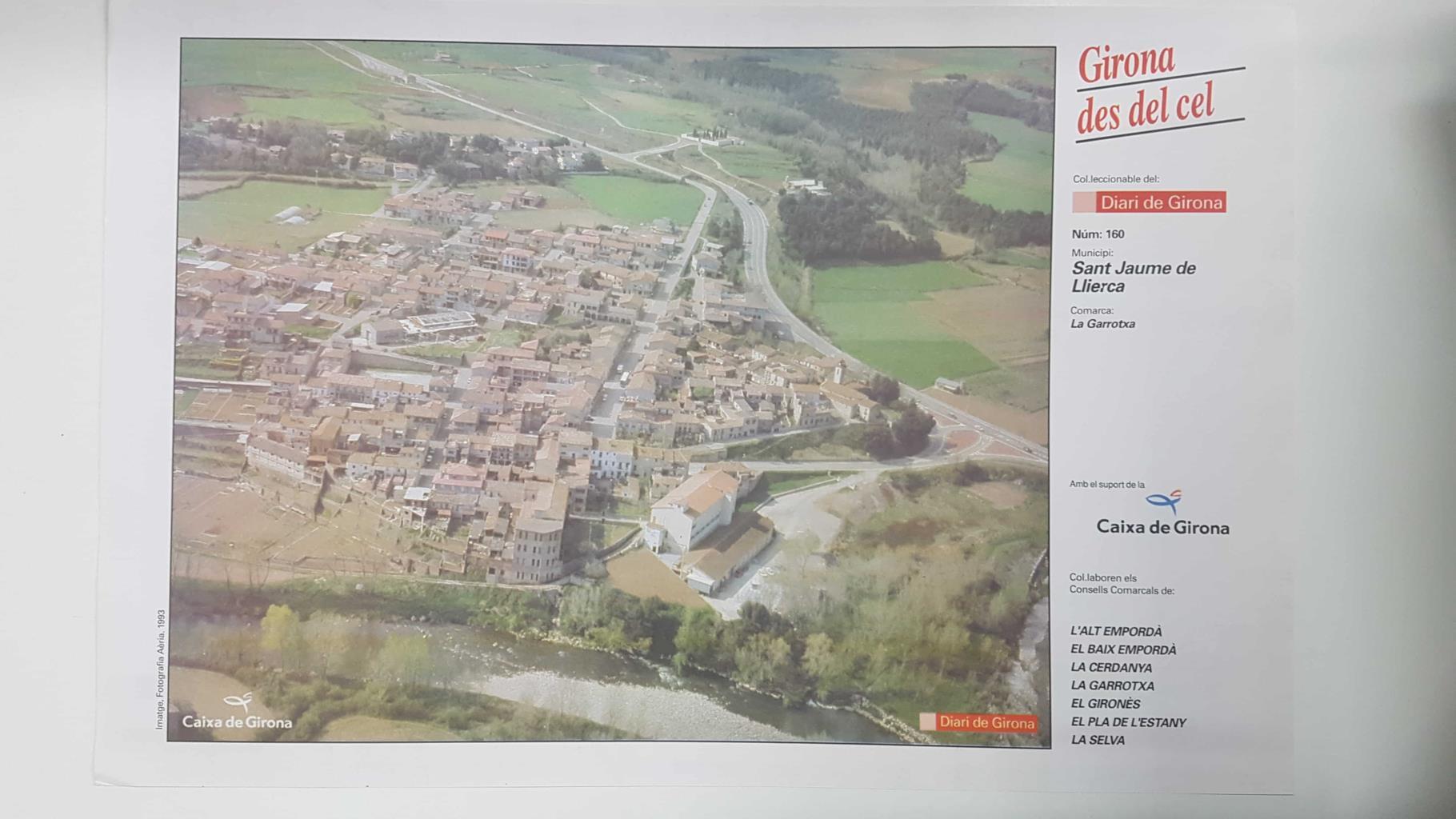 Lamina num 160 Girona des del cel: Sant Jaume Llierca (Comarca La Garrotxa - Girona)