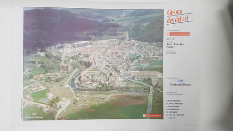 Lamina num 162 Girona des del cel: Sant Joan de les Fonts (Comarca La Garrotxa - Girona)