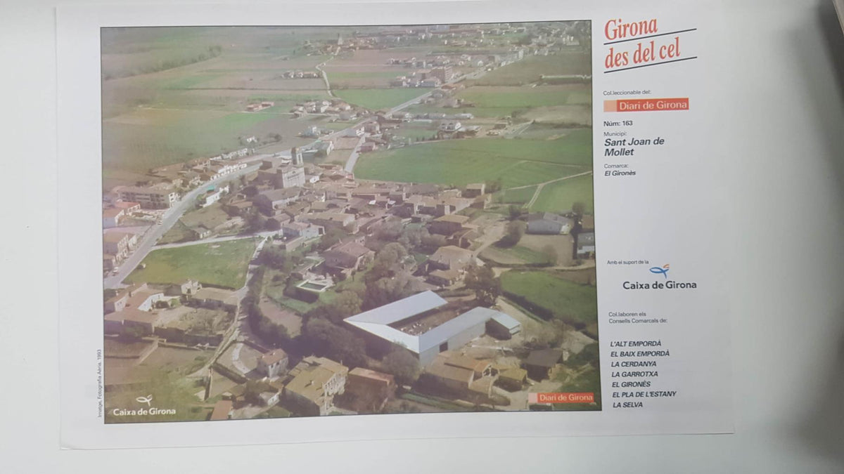 Lamina num 163 Girona des del cel: Sant Joan de Mollet (Comarca El Gironès - Girona)