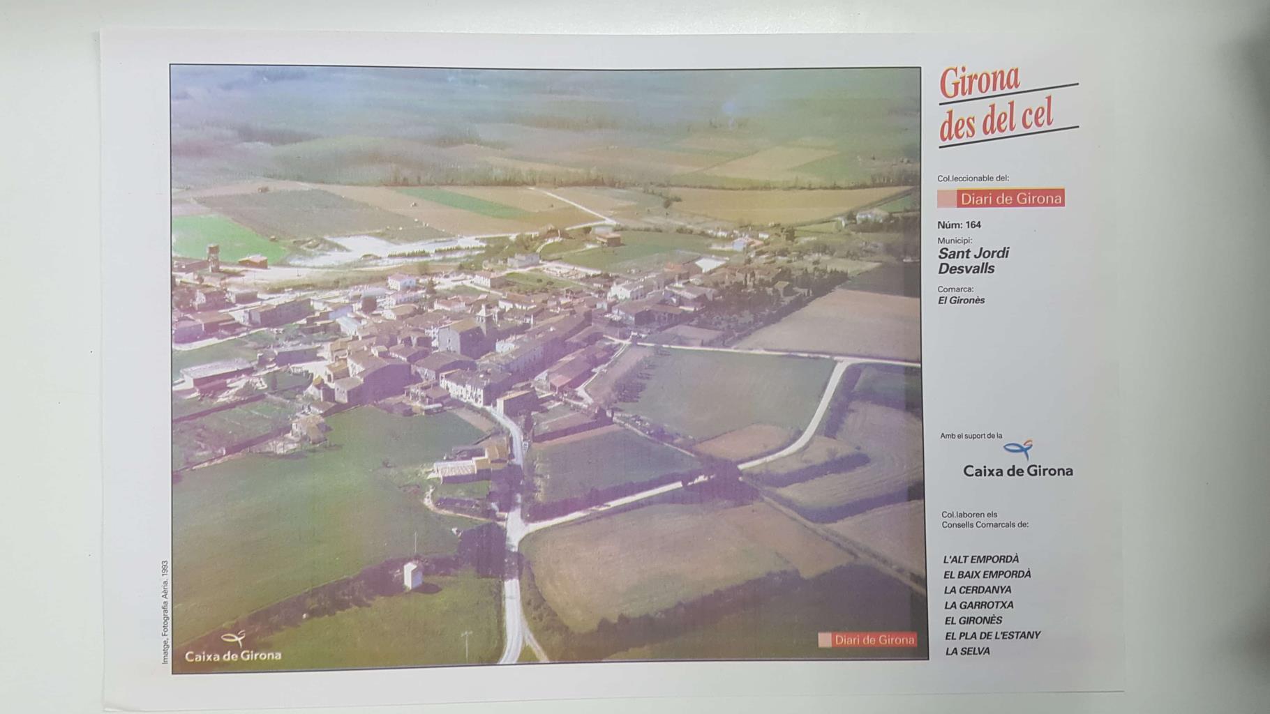 Lamina num 164 Girona des del cel: Sant Jordi Desvalls (Comarca El Gironès - Girona)