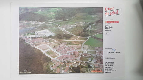 Lamina num 165 Girona des del cel: Sant Julià de Llor i Bonmatí (Comarca La Selva - Girona)