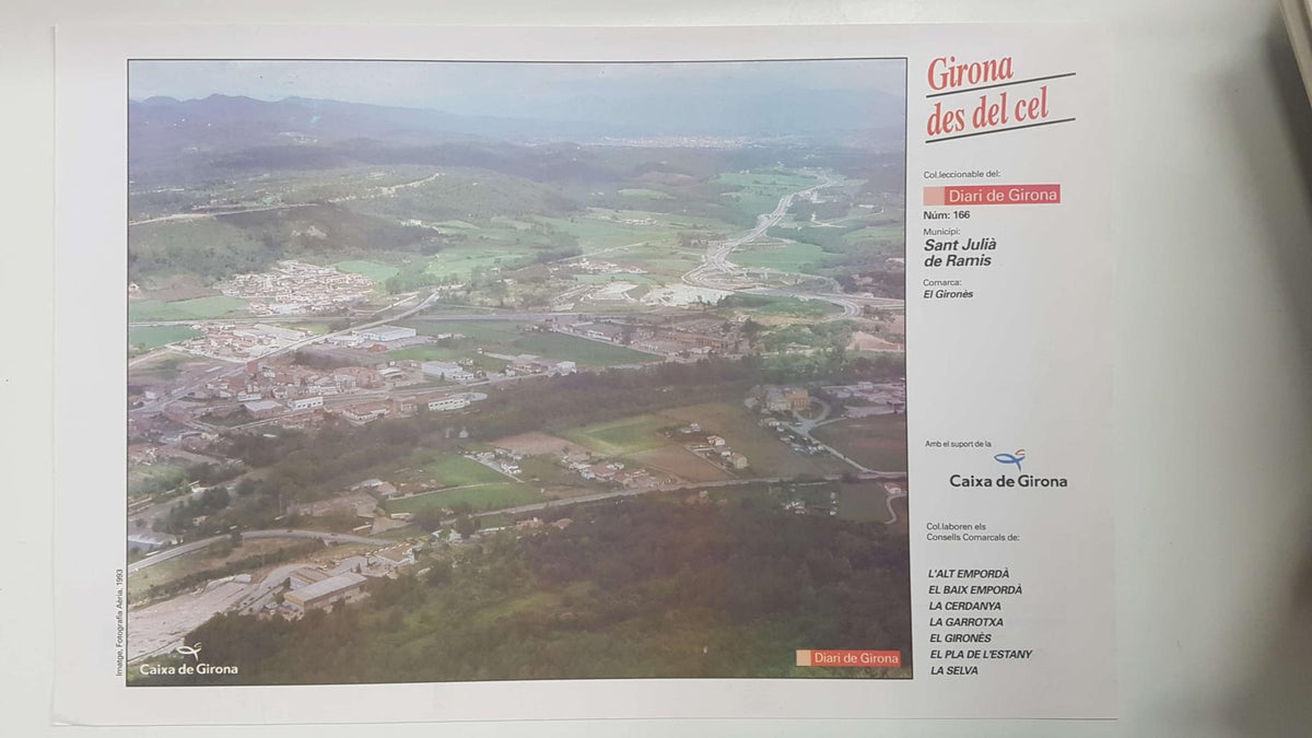 Lamina num 166 Girona des del cel: Sant Julià de Ramis (Comarca El Gironès - Girona)