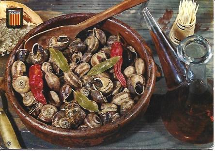 POSTAL A2185: Caracoles. Platos tipicos