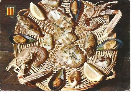 POSTAL A2186: Parrillada de pescado