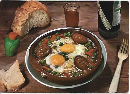 POSTAL A2188: Huevos al plato