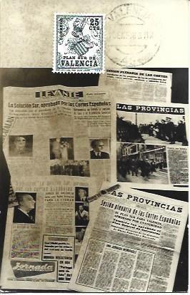 POSTAL A2179: Portadas de diarios Valencia