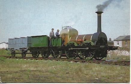 POSTAL A2207: Locomotora Lion de la Liverpool Railway
