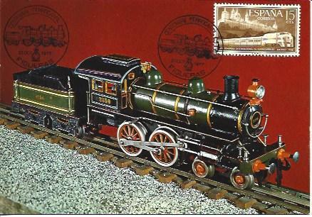 POSTAL A2208: Locomotora Carret