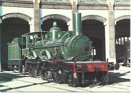 POSTAL A2209: Locomotora 9 del Oeste de Renfe