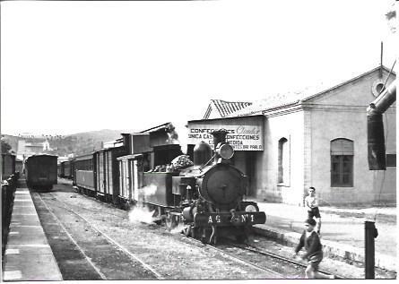 POSTAL A2217: Tren de Alcoy a Gandia