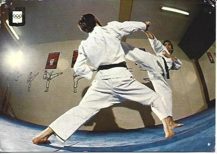 POSTAL A2109: Serie Karate, Yoko Geri