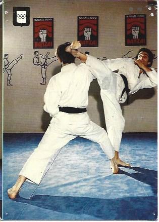 POSTAL A2103: Serie Karate, Ushiro Mawashi Geri