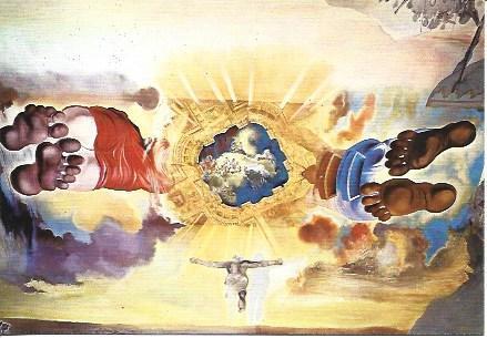POSTAL A2153: Techo del Salon Noble del Museo Dali