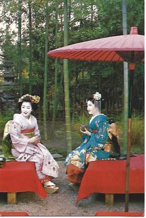 POSTAL A2129: Maiko en Kyoto